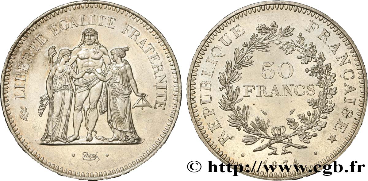 50 francs Hercule 1974  F.427/2 TTB 