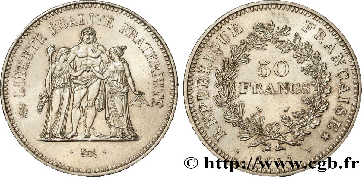 50 francs Hercule 1974  F.427/2 TTB 