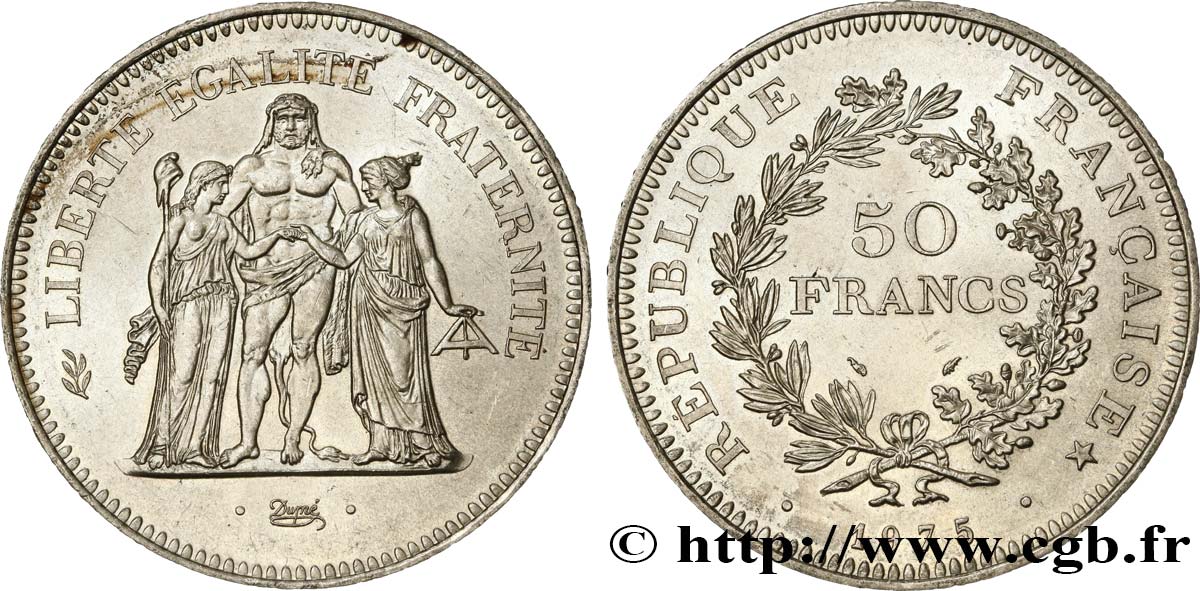 50 francs Hercule 1975  F.427/3 XF 