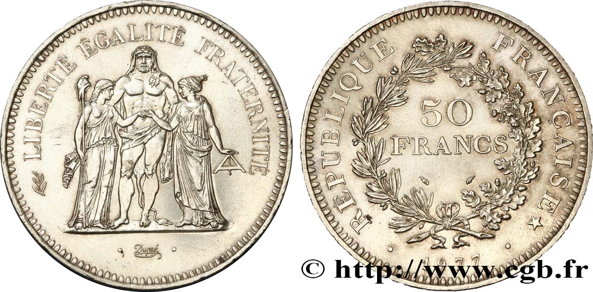 50 francs Hercule 1977  F.427/5 SUP 