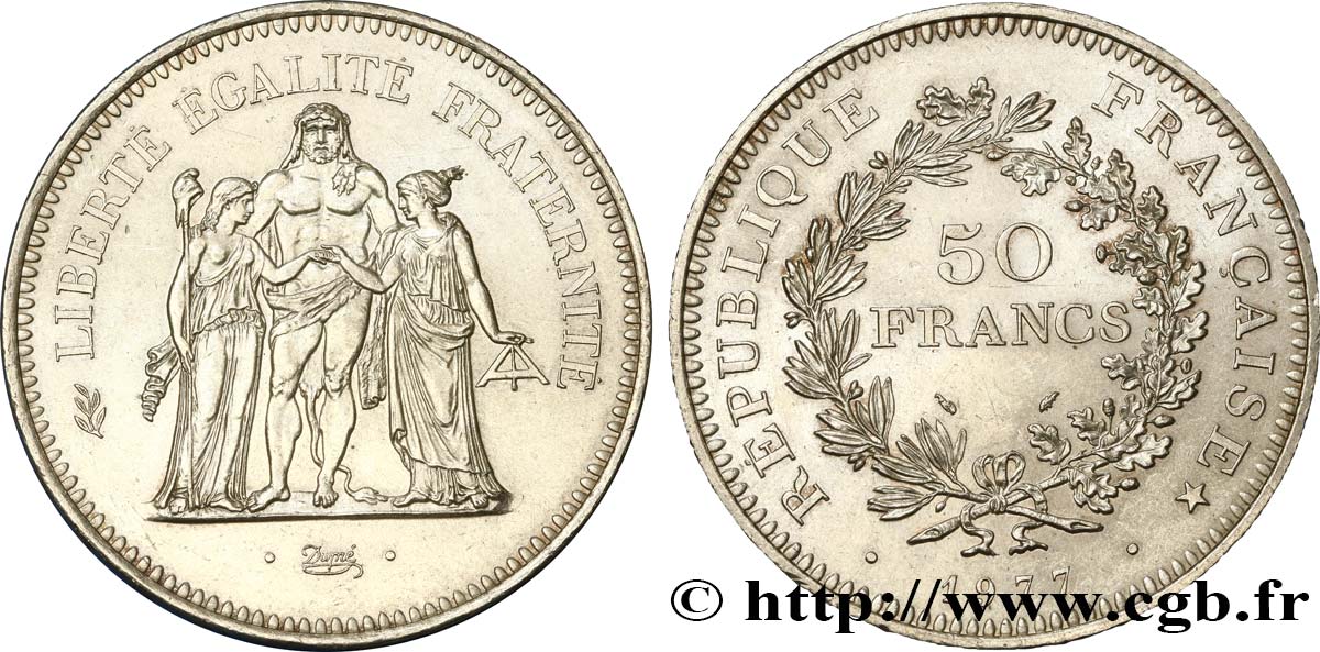 50 francs Hercule 1977  F.427/5 SUP 