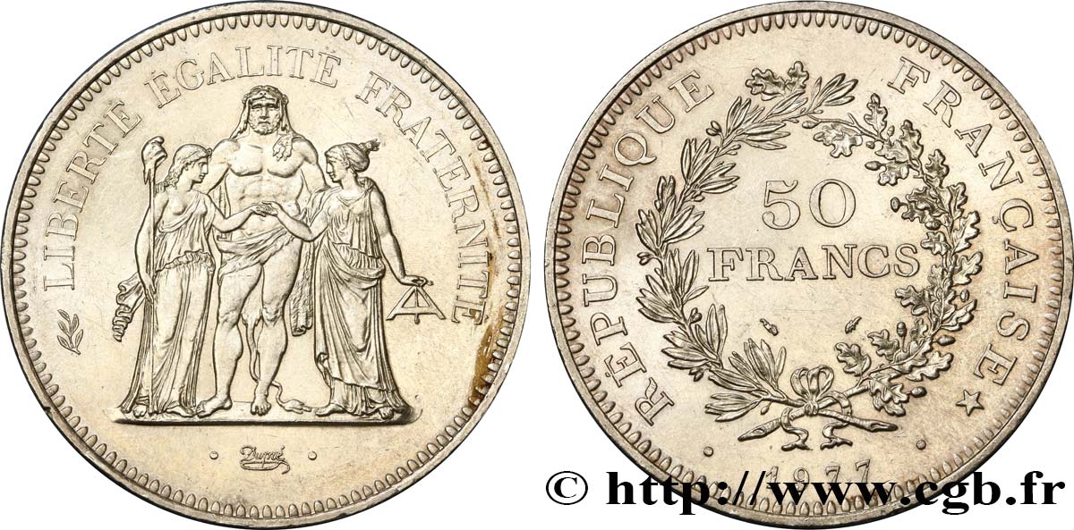 50 francs Hercule 1977  F.427/5 TTB 