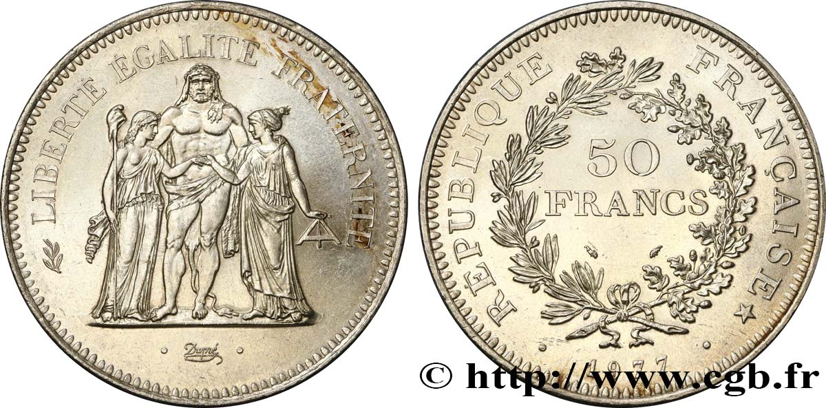 50 francs Hercule 1977  F.427/5 TTB 