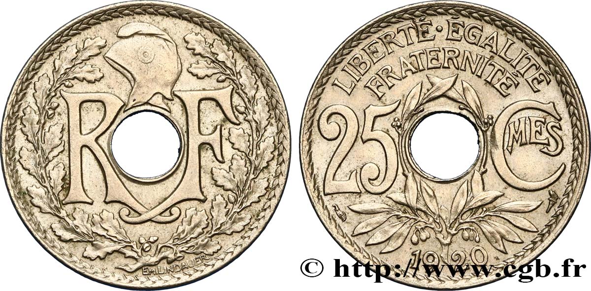 25 centimes Lindauer 1920  F.171/4 SUP58 