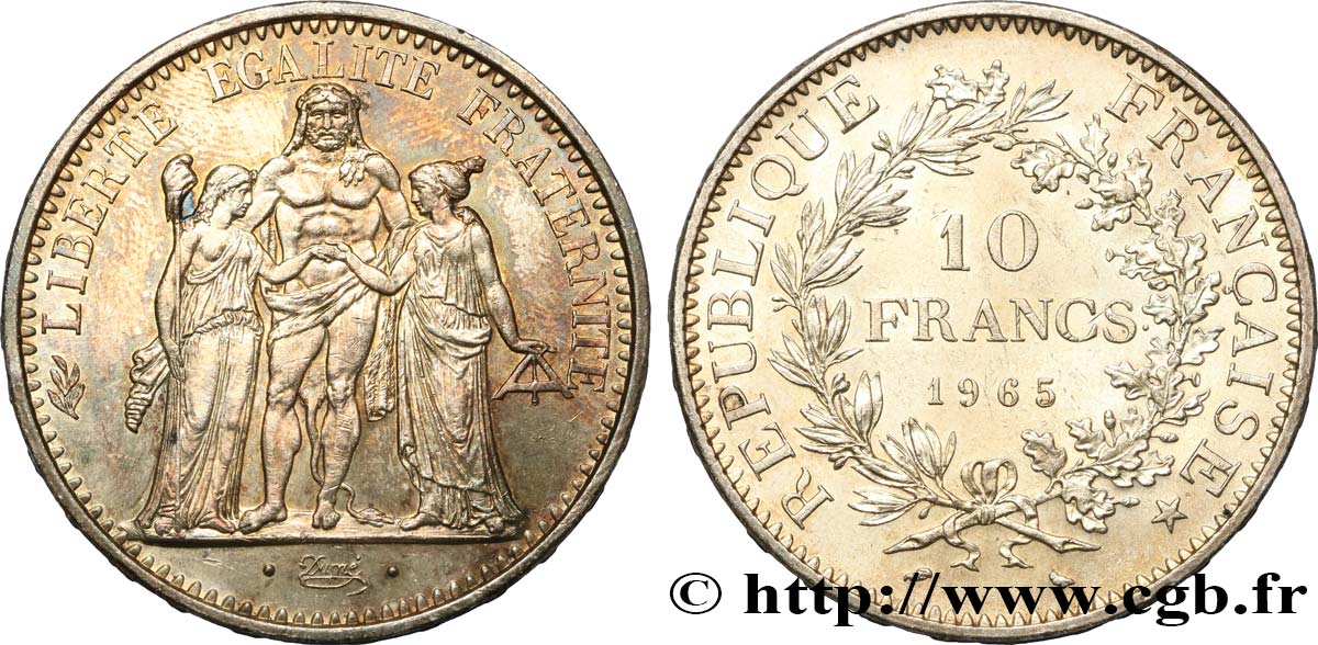 10 francs Hercule 1965  F.364/3 SUP 