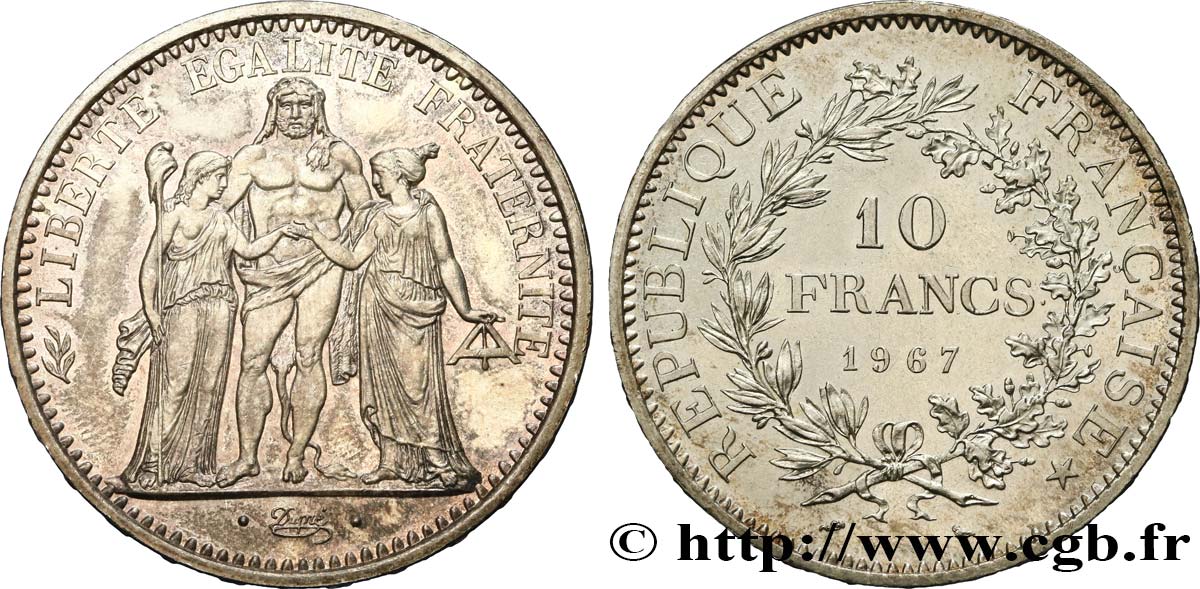 10 francs Hercule 1967  F.364/5 SPL 