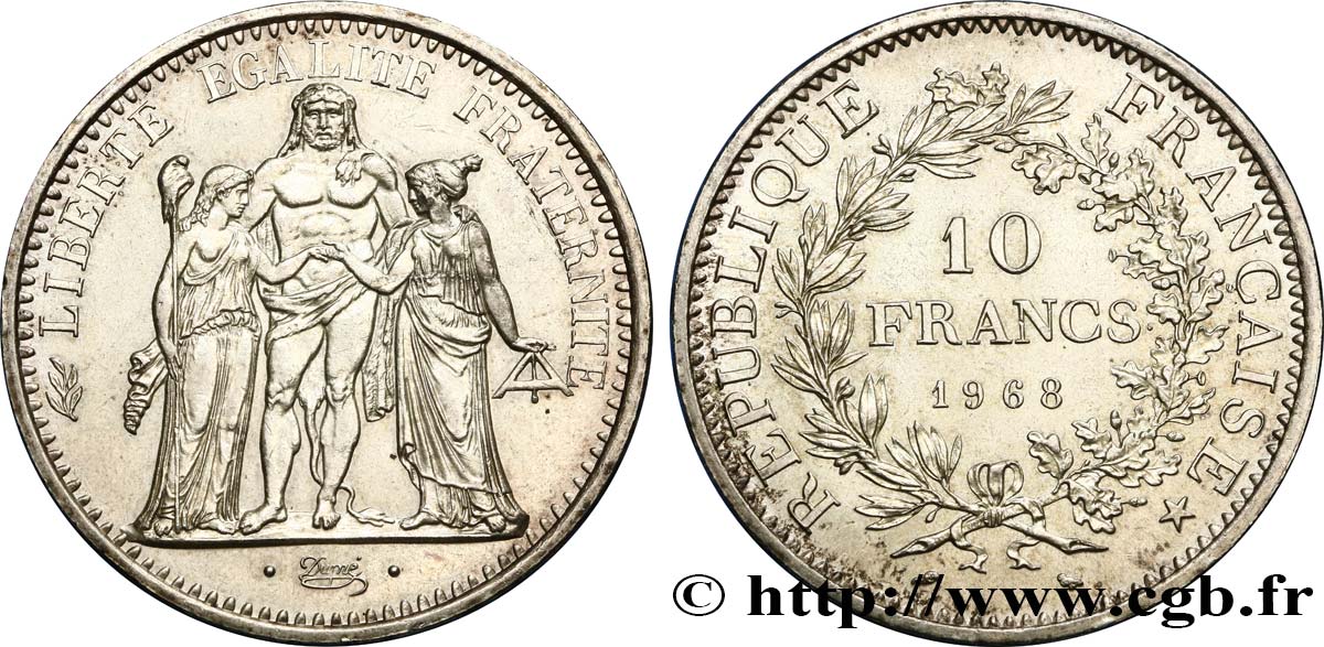 10 francs Hercule 1968  F.364/7 BB 