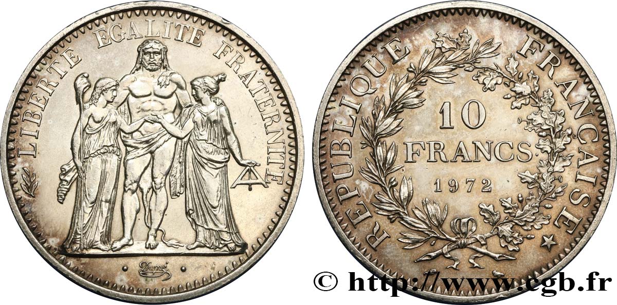 10 francs Hercule 1972  F.364/11 SUP 