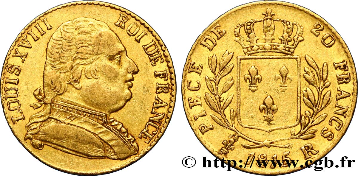 20 francs or Londres 1815 Londres F.518/1 SS45 