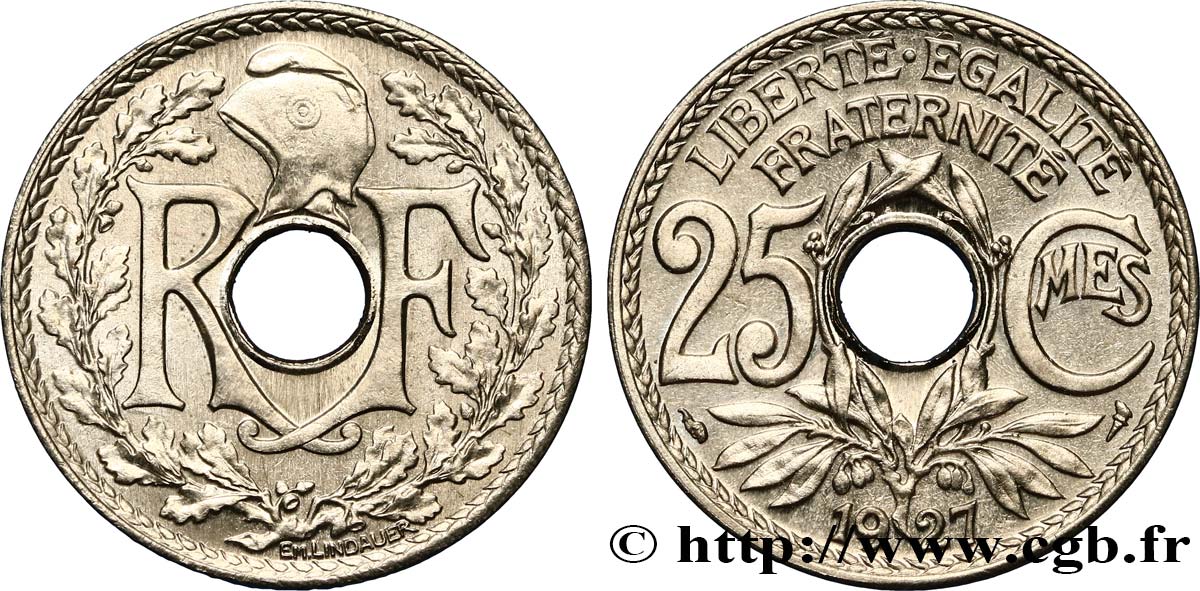 25 centimes Lindauer 1927  F.171/11 SPL64 