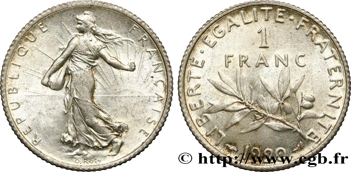 1 franc Semeuse 1920 Paris F.217/26 AU 