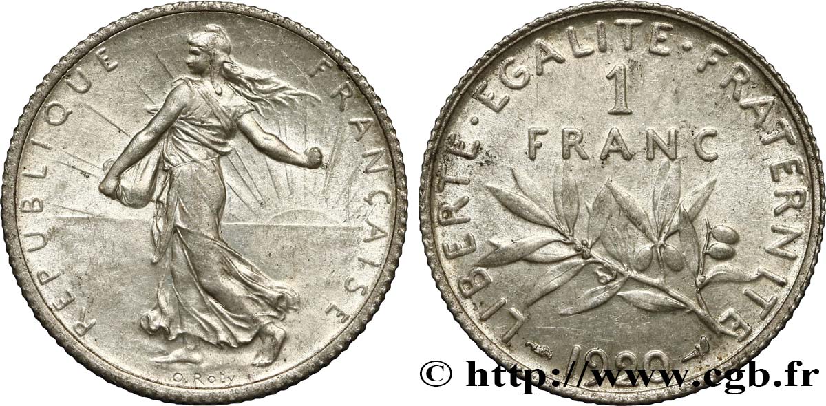 1 franc Semeuse 1920 Paris F.217/26 AU 
