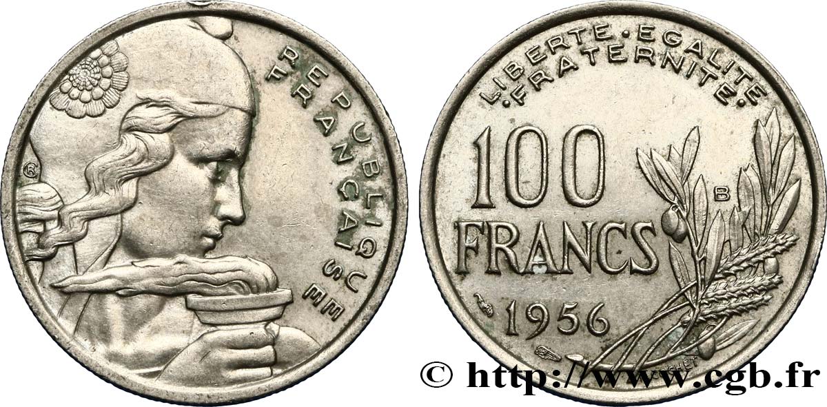 100 francs Cochet 1956 Beaumont-le-Roger F.450/9 TTB45 