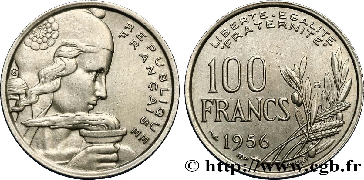 100 francs Cochet 1956 Beaumont-le-Roger F.450/9 MBC45 