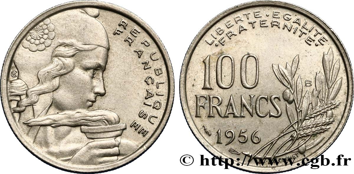 100 francs Cochet 1956 Beaumont-le-Roger F.450/9 MBC45 