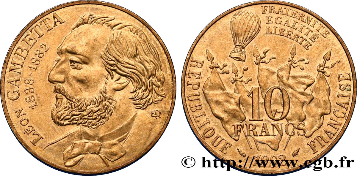 10 francs Gambetta 1982  F.366/2 SUP55 