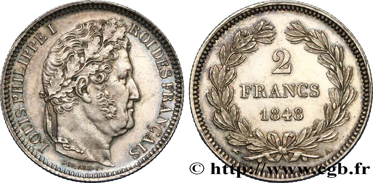 2 francs Louis-Philippe 1848 Paris F.260/115 SUP60 