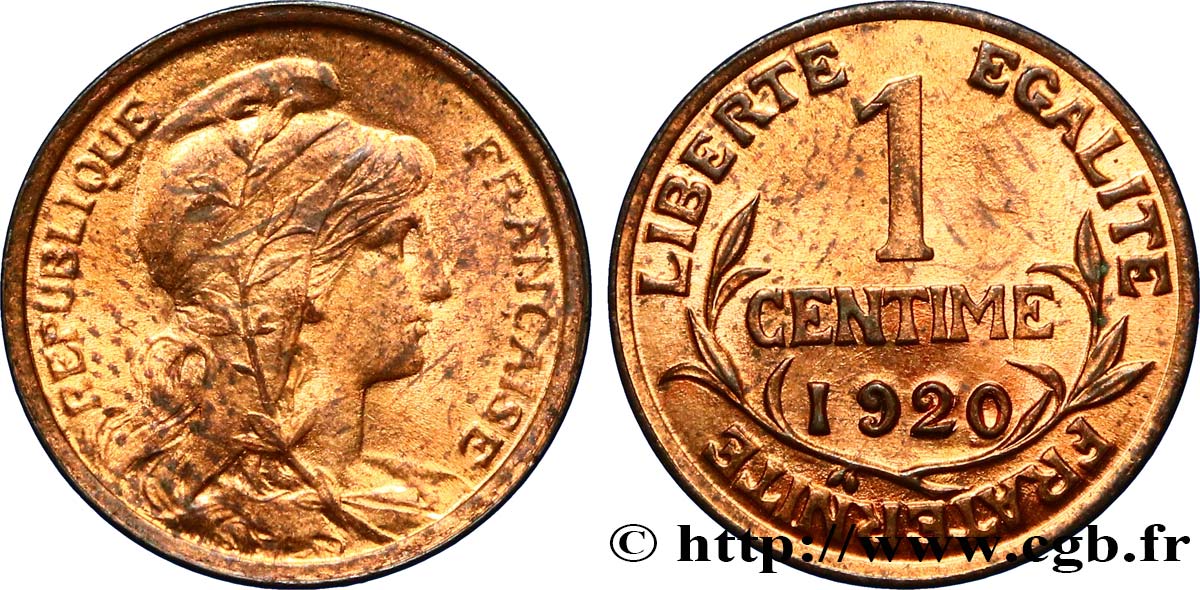 1 centime Daniel-Dupuis 1920  F.105/19 SUP60 