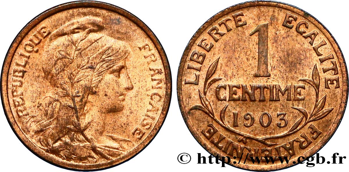 1 centime Daniel-Dupuis 1903 Paris F.105/8 MS60 