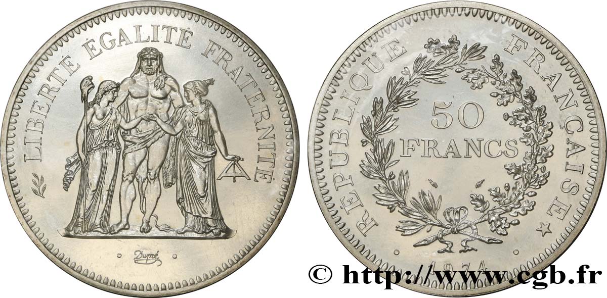 50 francs Hercule 1974  F.427/2 FDC67 