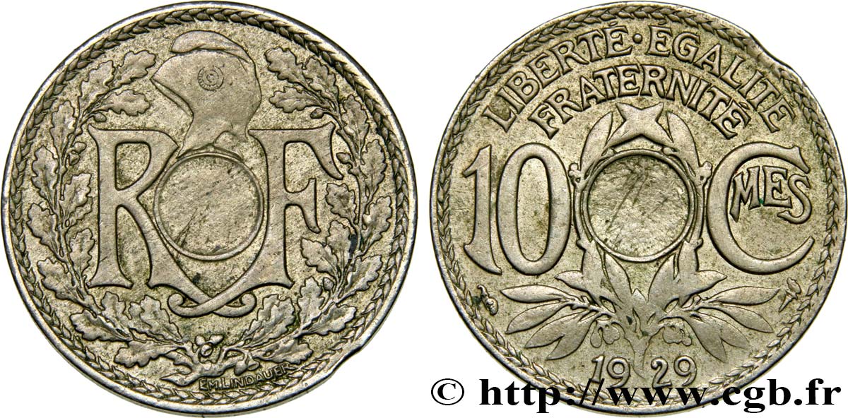 10 centimes Lindauer, non perforée 1929  F.138/16 SS45 