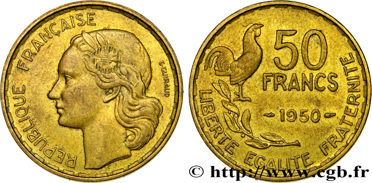 50 francs Guiraud 1950  F.425/3 XF48 