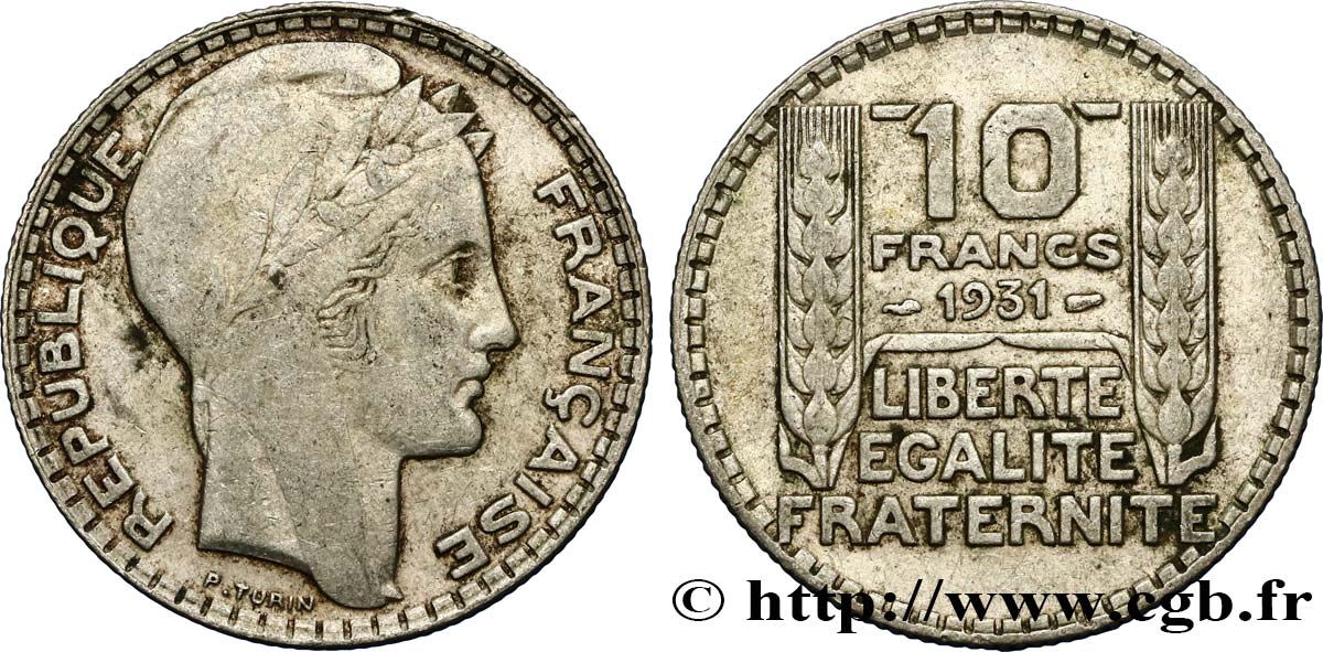 10 francs Turin 1931  F.360/4 XF45 