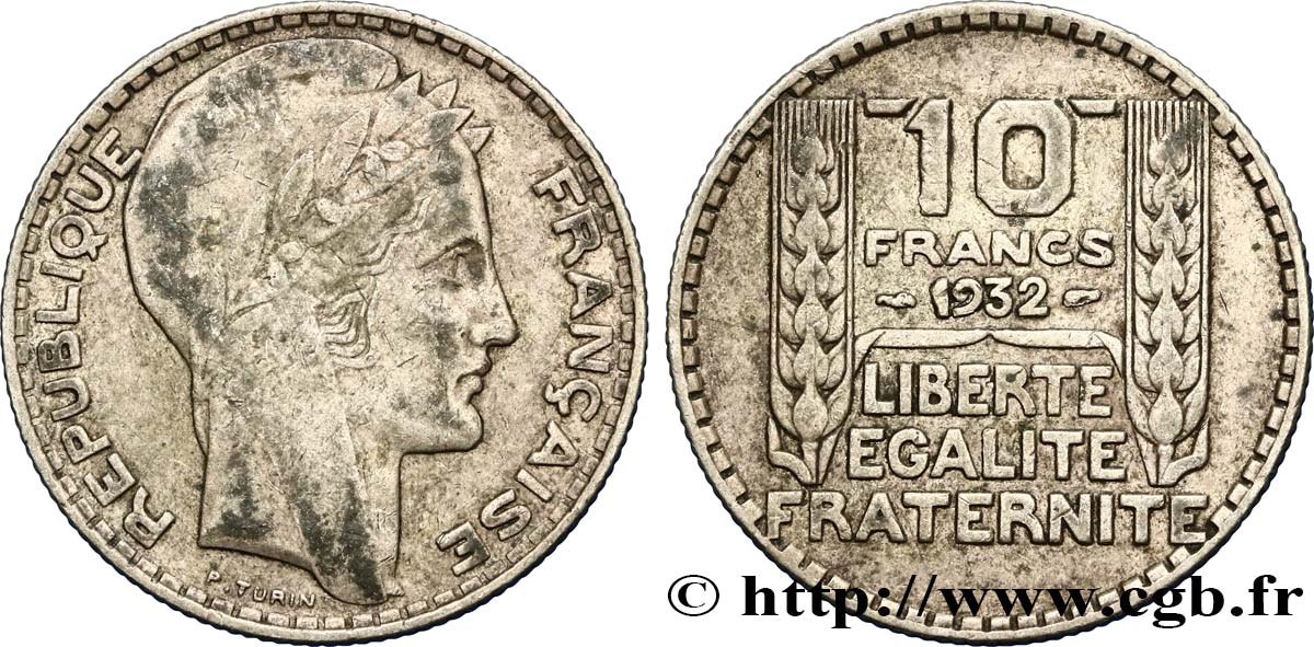 10 francs Turin 1932  F.360/5 SS45 