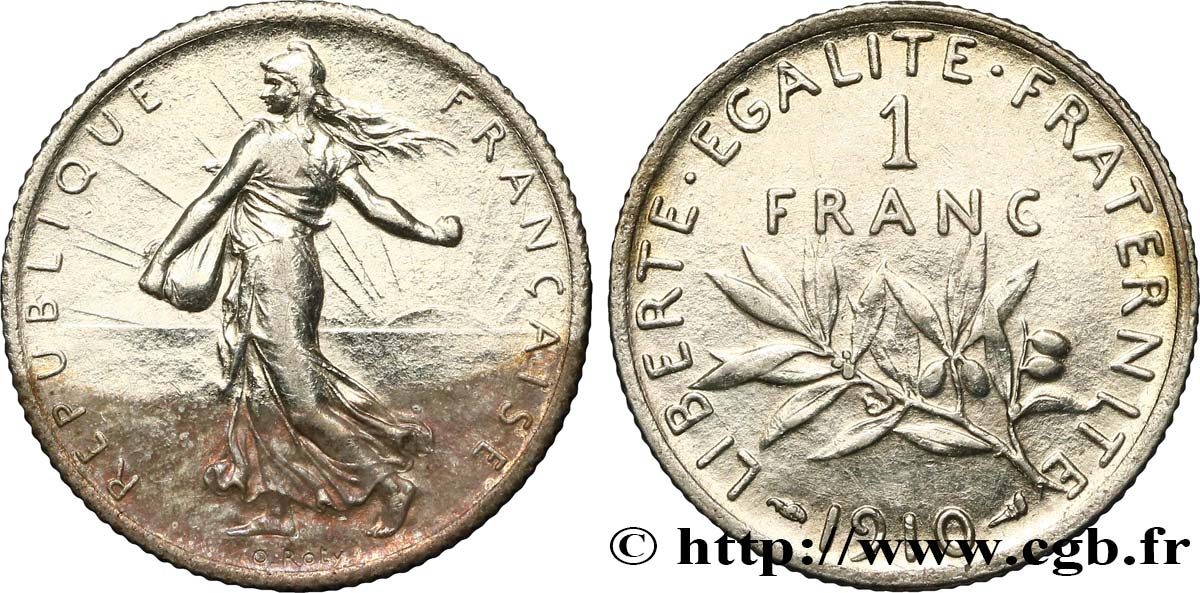 1 franc Semeuse 1910 Paris F.217/15 BB45 
