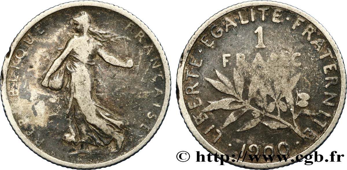1 franc Semeuse 1900  F.217/4 B 