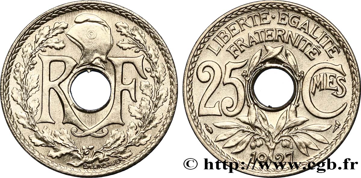 25 centimes Lindauer 1927  F.171/11 SPL64 