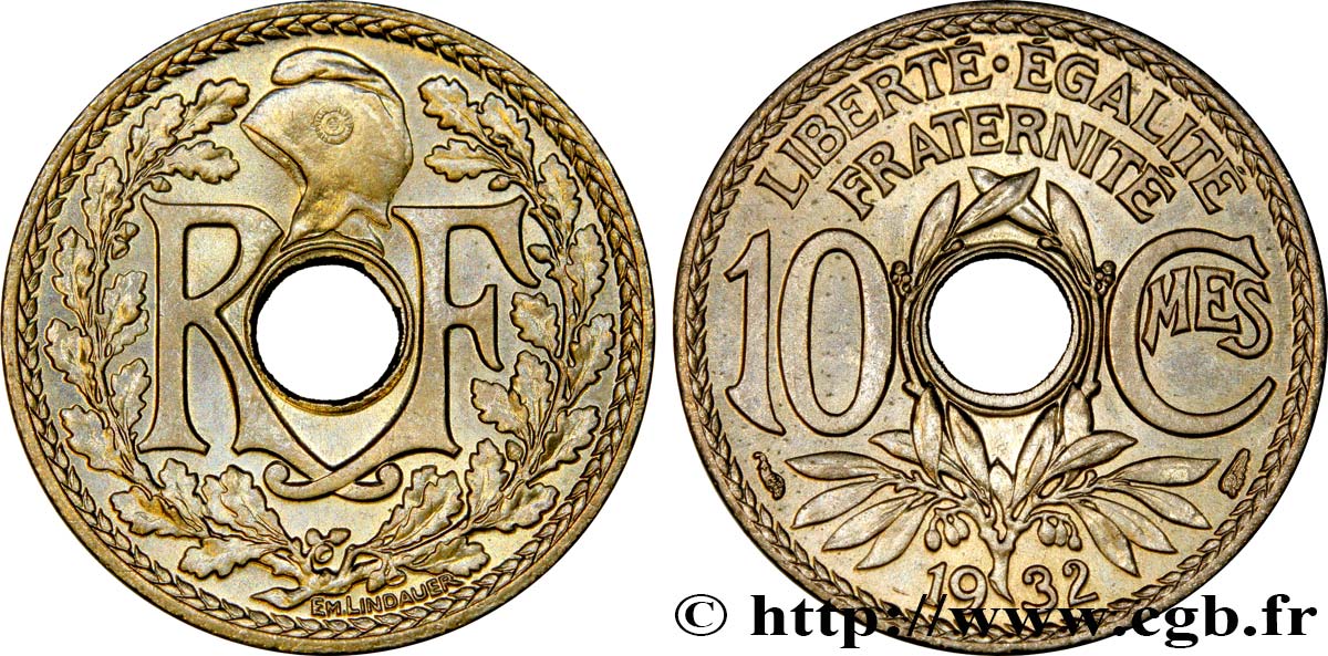10 centimes Lindauer 1932  F.138/19 MS65 
