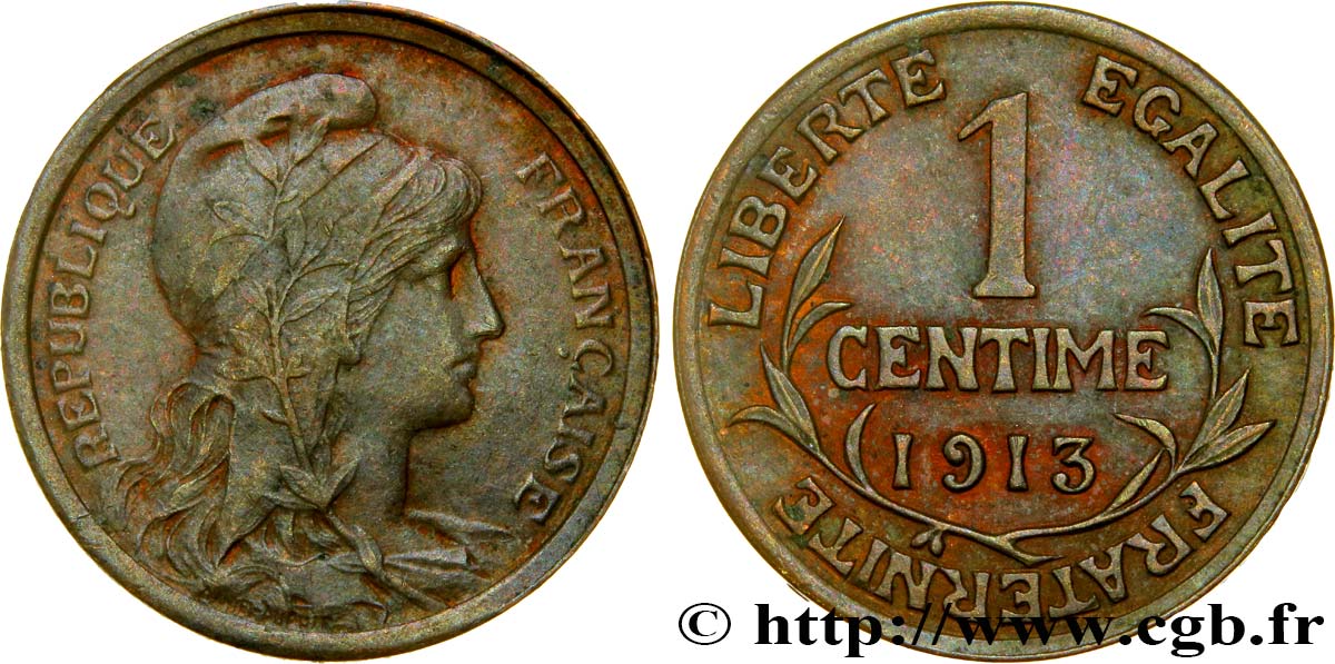 1 centime Daniel-Dupuis 1913 Paris F.105/15 MBC54 