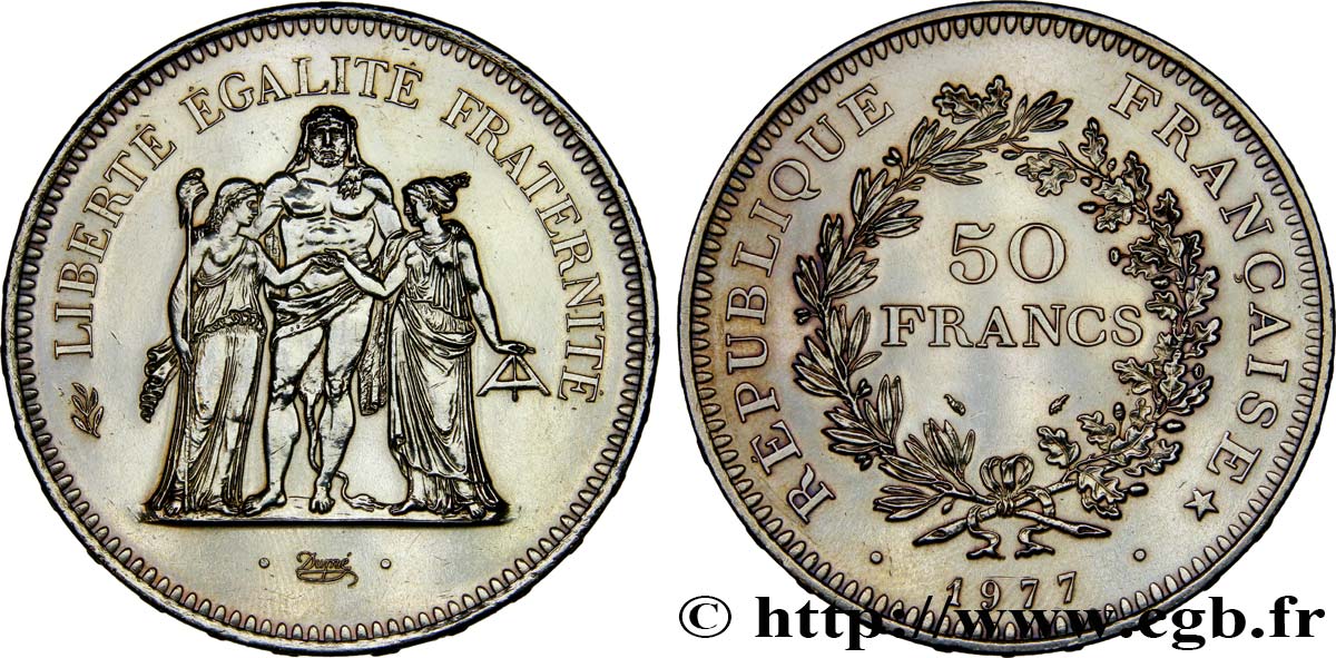 50 francs Hercule 1977  F.427/5 VZ+ 