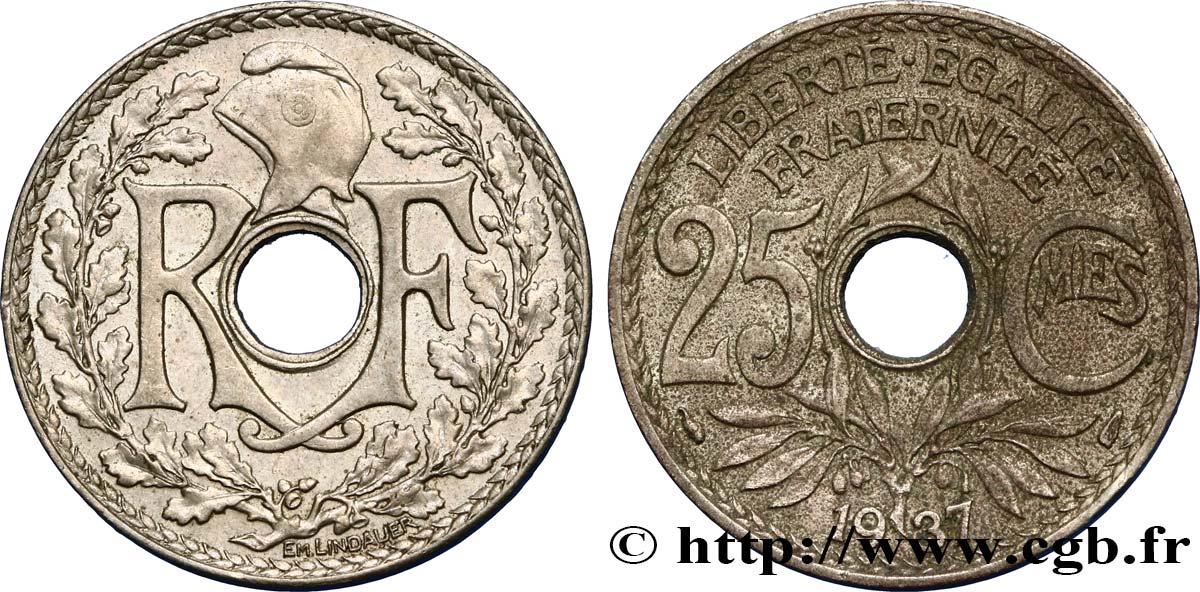 25 centimes Lindauer 1937  F.171/20 SS48 