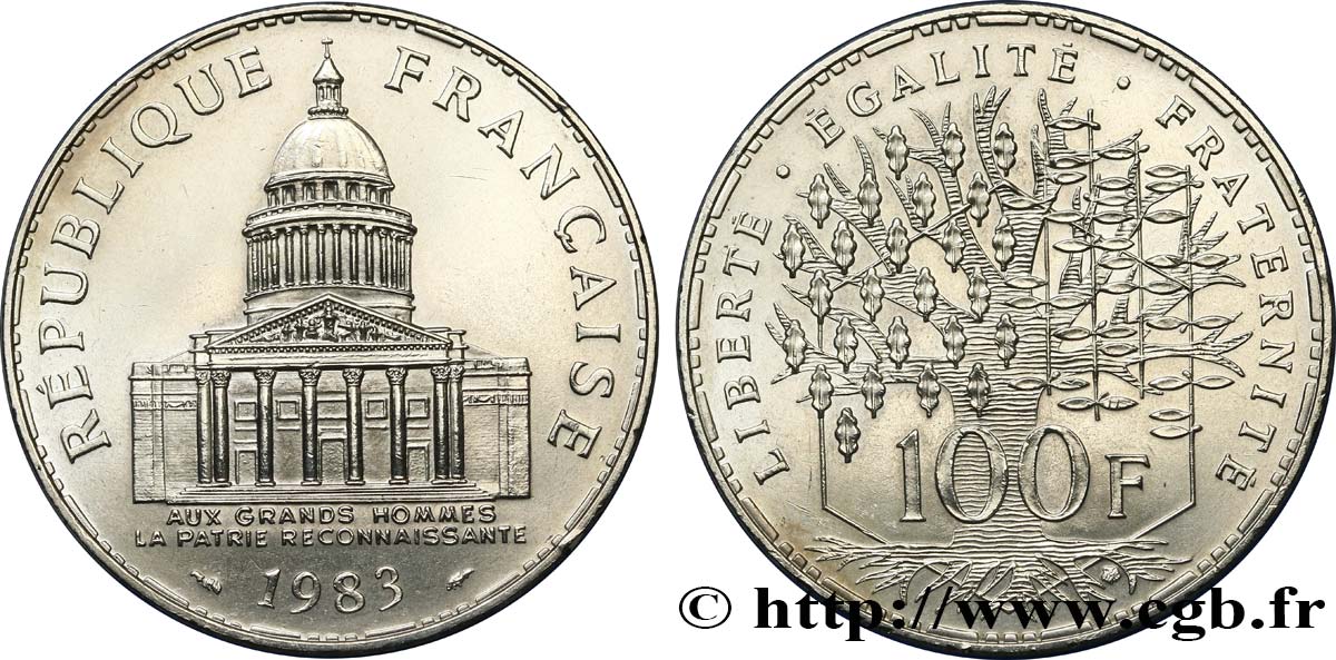 100 francs Panthéon 1983  F.451/3 SUP+ 
