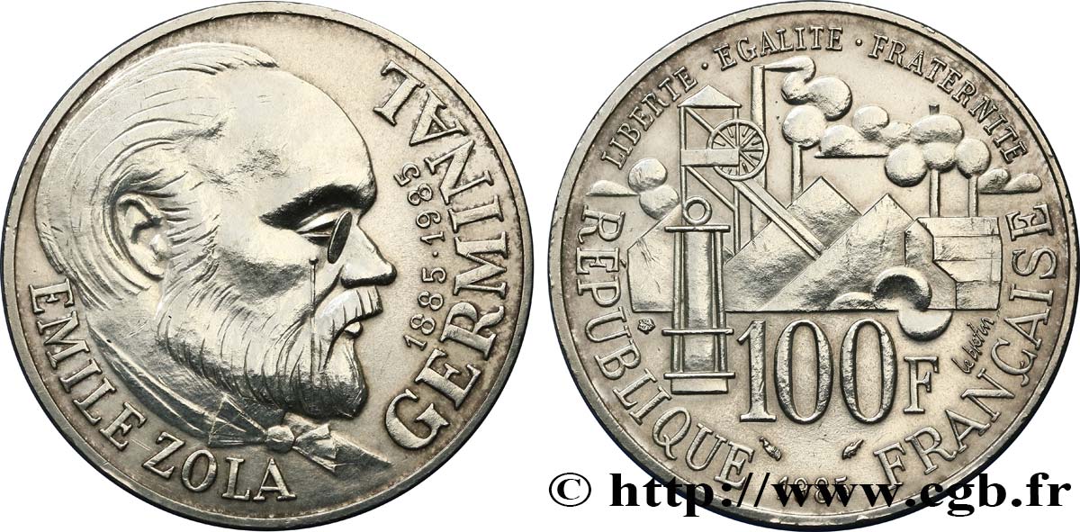 100 francs Émile Zola 1985  F.453/2 MS 