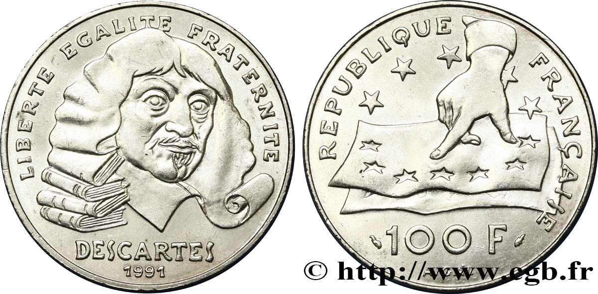 100 francs René Descartes 1991  F.459/2 VZ 