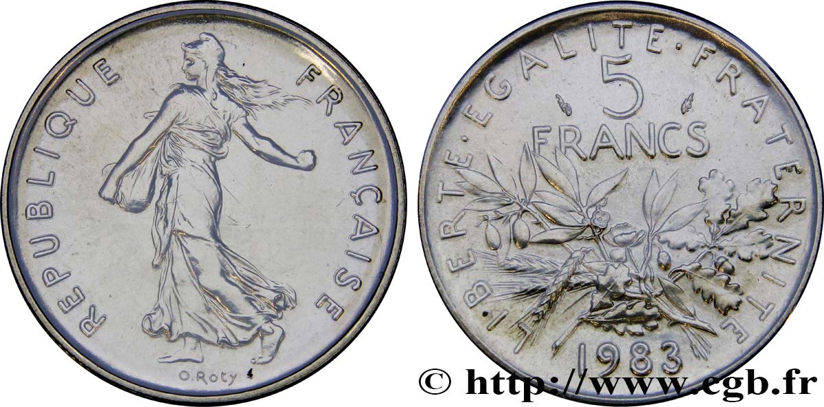 5 francs Semeuse, nickel 1983 Pessac F.341/15 FDC68 
