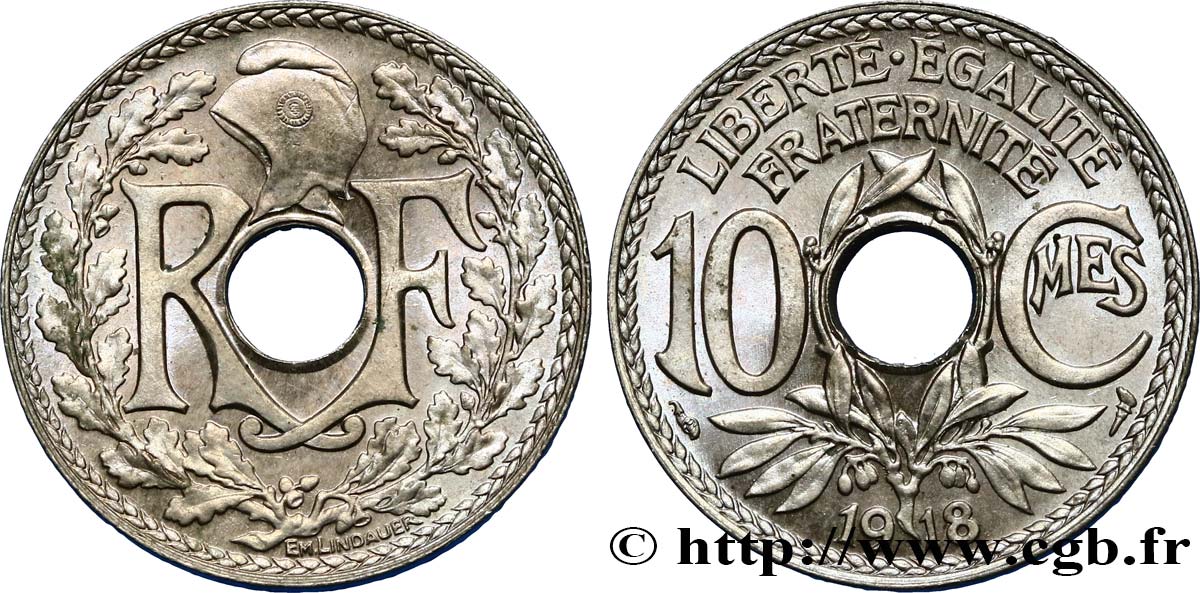 10 centimes Lindauer 1918  F.138/2 MS63 