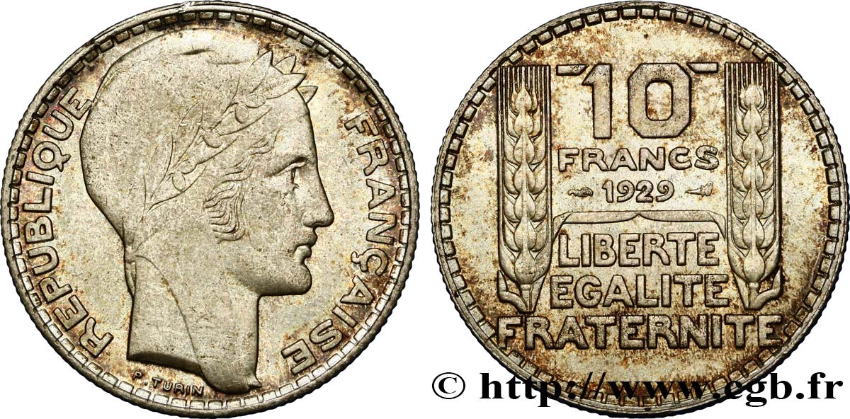 10 francs Turin 1929  F.360/2 MBC52 