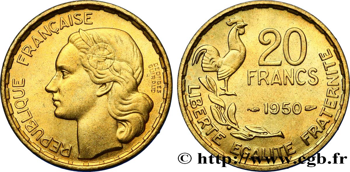 20 francs Georges Guiraud 1950  F.401/1 SC64 
