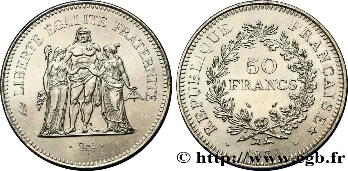 50 francs Hercule 1976  F.427/4 SUP60 