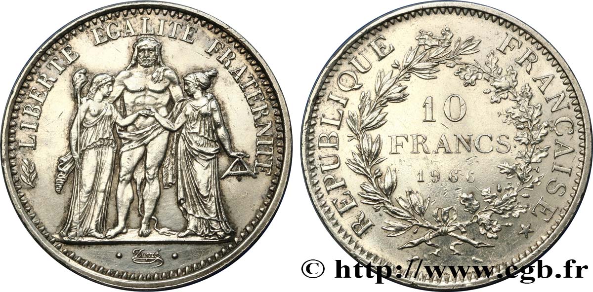 10 francs Hercule 1966  F.364/4 MBC+ 