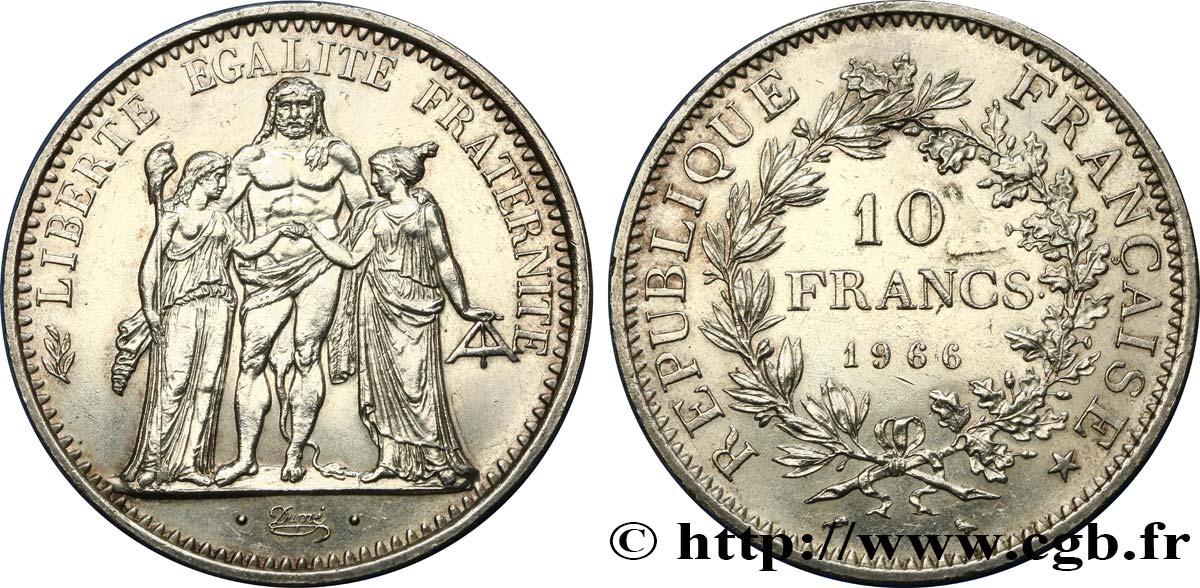 10 francs Hercule 1966  F.364/4 MBC+ 
