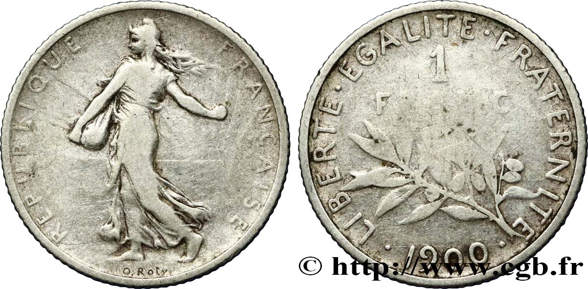 1 franc Semeuse 1900  F.217/4 F12 