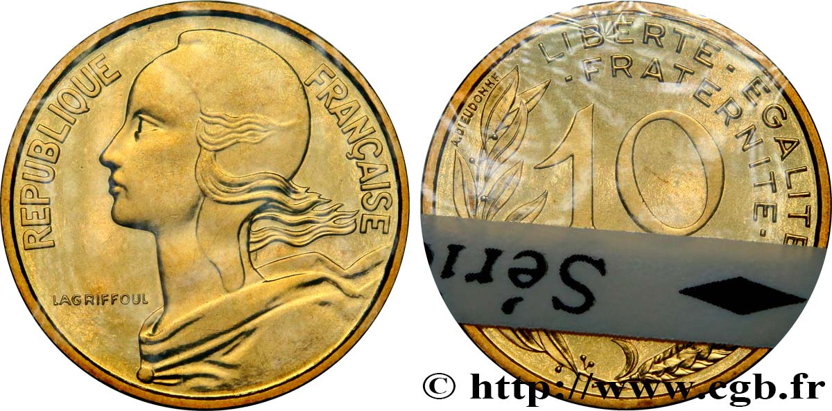 10 centimes Marianne 1969 Paris F.144/9 MS68 