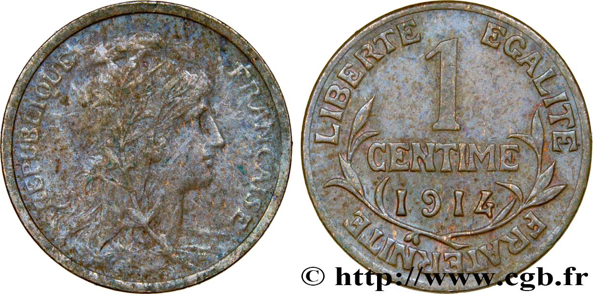 1 centime Daniel-Dupuis 1914 Paris F.105/16 TB25 