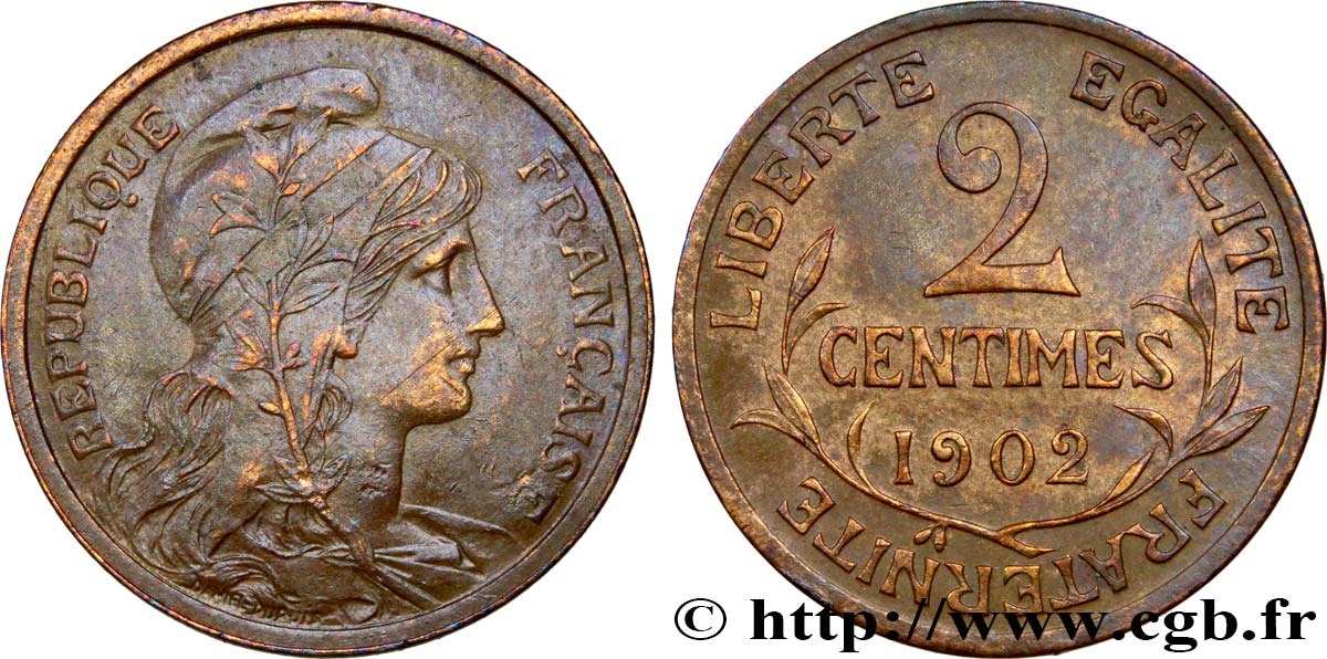 2 centimes Daniel-Dupuis 1902 Paris F.110/7 BB50 