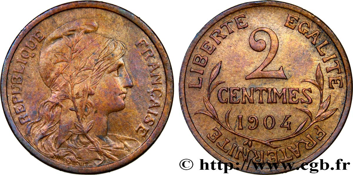 2 centimes Daniel-Dupuis 1904 Paris F.110/9 BB48 